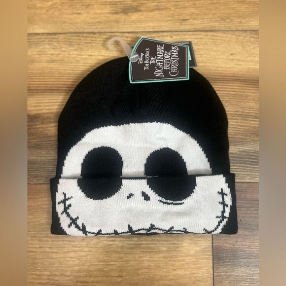 4/$25 Disney Tim Burton’s The nightmare before Christmas roll down beanie hat - Picture 2 of 9